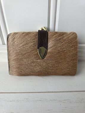 Vintage Genuine Springbok Bi Fold Fur Wallet Small Coin Money